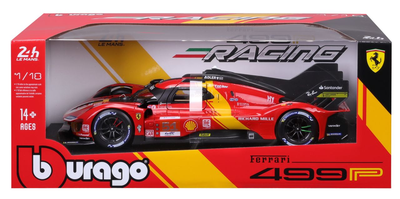 Ferrari 499P Le Mans Champion 2023 1/18 rot - RCXX - RC Racing Shop | RC Models | Tuning & Spare Parts for Professionals