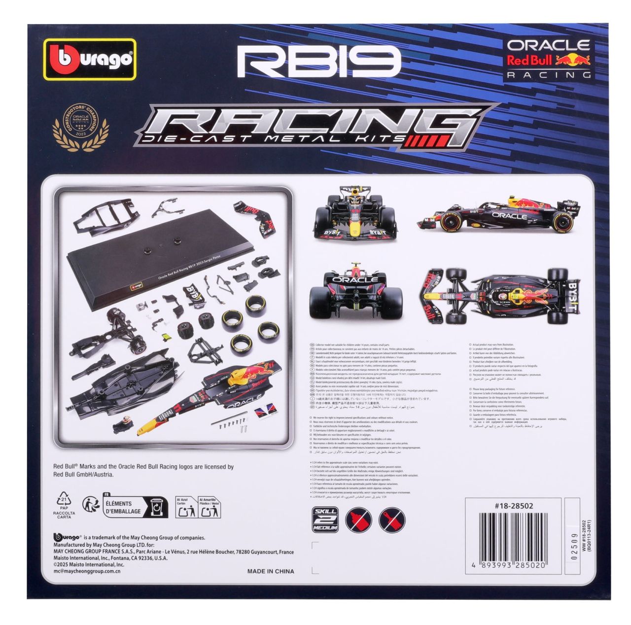 Red Bull F1 RB19 1/24 Kit Pérez 2023 - RCXX - RC Racing Shop | RC Models | Tuning & Spare Parts for Professionals