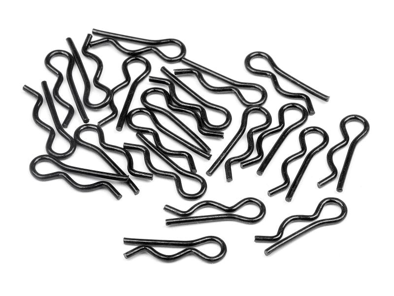 HPI Body Clips (Black/Small/20pcs) - HPI6121