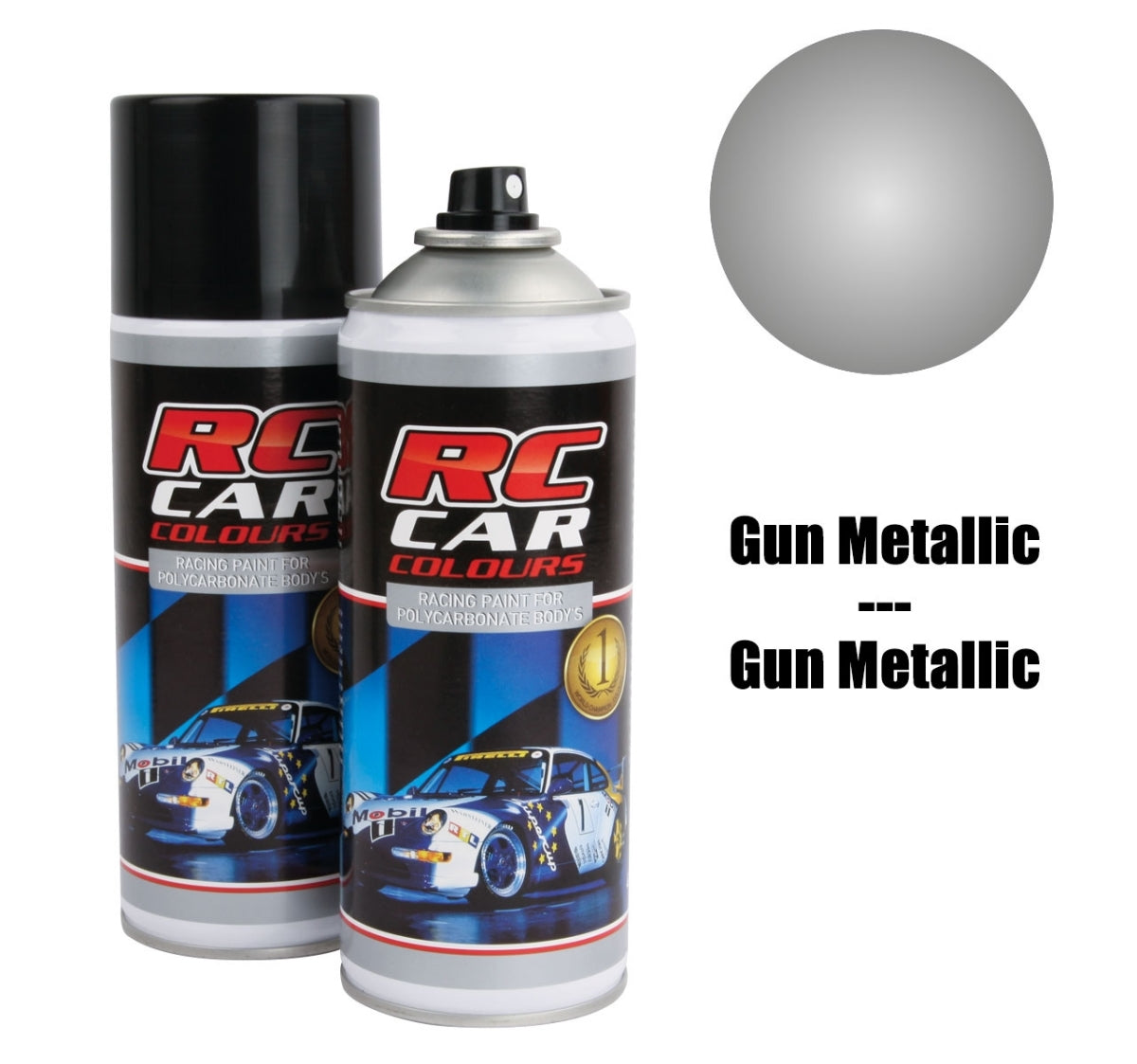 RC Car Colours GUN METALIC 149 Lexan Colour Spray 150ml - PRC00149 - RCXX - rc racing for professionals