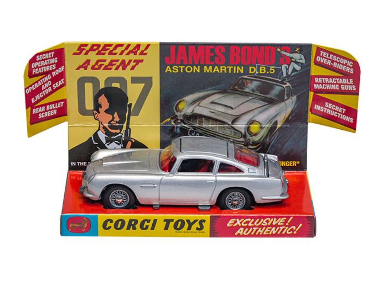 Aston Martin DB5 originale de James Bond (Réédition, Argent) - RT26101S