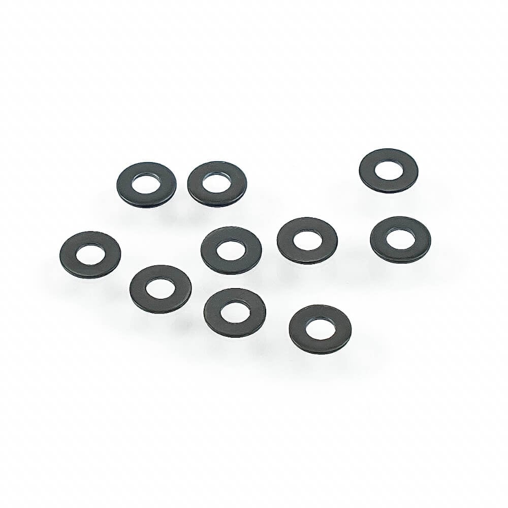 Tekno M2.6x6.0x0.5mm Washer (black, 10pcs) - TKR1264