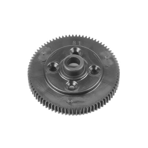 Tekno Spur Gear (revised material, 81t, 48pitch, black, EB410.2) - TKR6522B