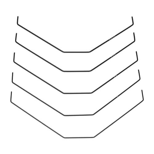 Tekno Sway Bar Set (rear, bars only, 1.0, 1.1, 1.2, 1.3, 1.4mm, EB410/ET410) - TKR6611