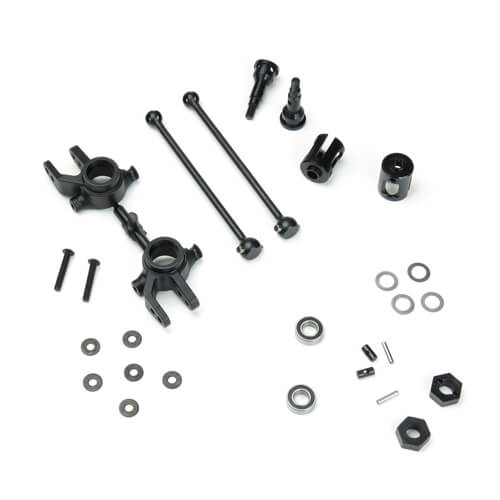 Tekno M6 Driveshafts and Steering Blocks for Slash 4x4 (front, 6mm) - TKR6851X