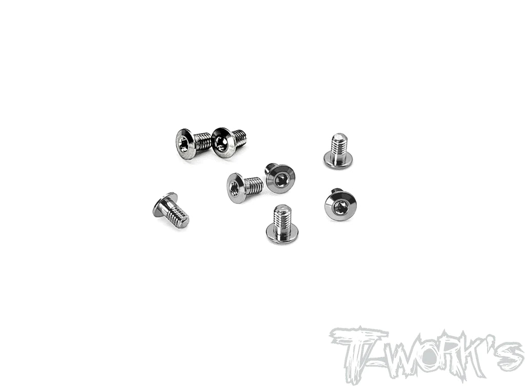 T-Works TSS-305LP 3x5mm Hex. Socket Head Low Profile Half Thread Screws (8) - RCXX - rc racing for professionals
