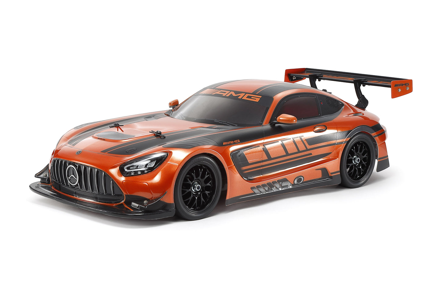Tamiya 1/10 Mercedes-AMG GT3 EVO (Carrosserie peinte en orange) – Châssis TT-02 - 47519