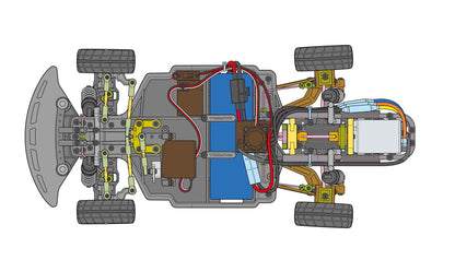 Tamiya RC 1/10 Porsche 934 (1976) "Vaillant-Kremer" 50th Anniversary - 47524