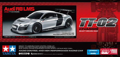 Tamiya Audi R8 LMS 2008 (TT-02) - 58749 - RCXX - RC Racing Shop | RC Models | Tuning & Spare Parts for Professionals