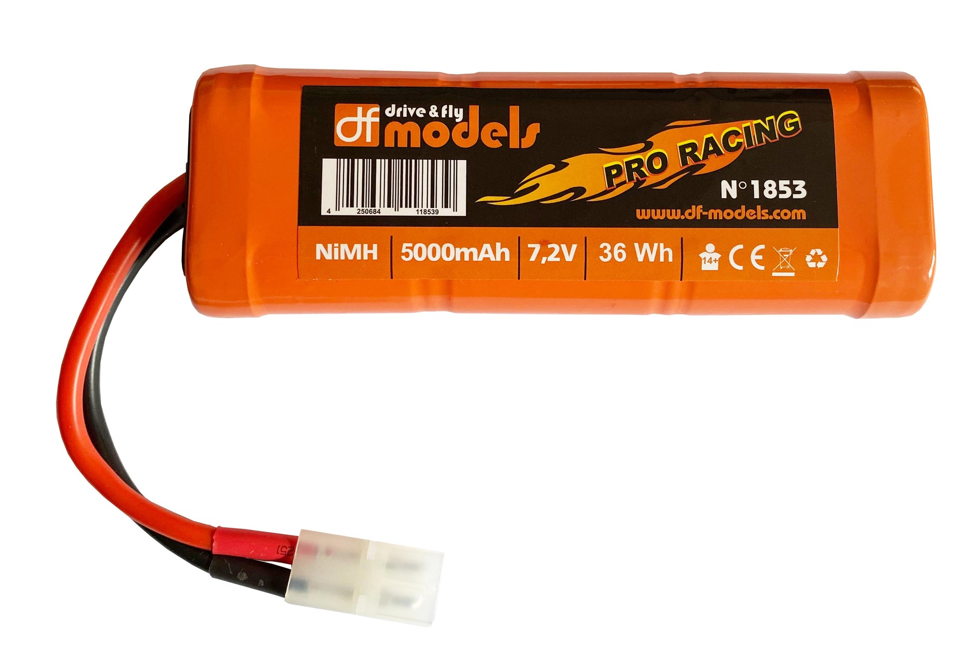 DF-Models Racing Pack NiMh 7.2V 5000mAh - Tamiya Plug - RCXX - RC Racing Shop | RC Models | Tuning & Spare Parts for Professionals
