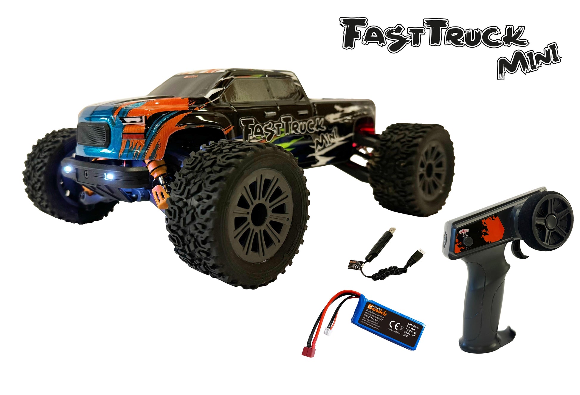 DF-Models FastTruck Mini 1:16 RTR - 17.3136 - RCXX - RC Racing Shop | RC Models | Tuning & Spare Parts for Professionals