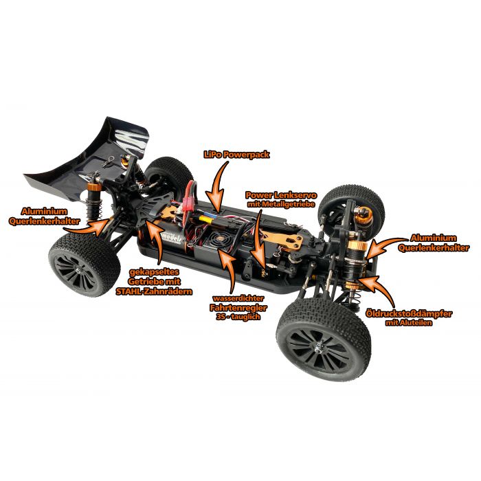 DF-Models SpeedRacer 5 Buggy Brushless RTR - 17.3165 - RCXX - RC Racing Shop | RC Models | Tuning & Spare Parts for Professionals