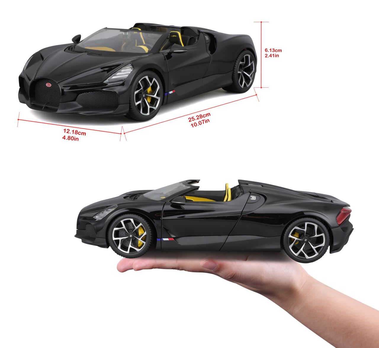 Bugatti Mistral 1/18 schwarz - RCXX - RC Racing Shop | RC Models | Tuning & Spare Parts for Professionals