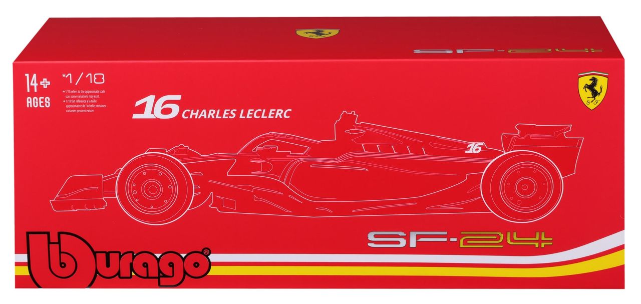 Ferrari SF-24 1/18 Leclerc 2024 Deluxe Version - RCXX - RC Racing Shop | RC Models | Tuning & Spare Parts for Professionals