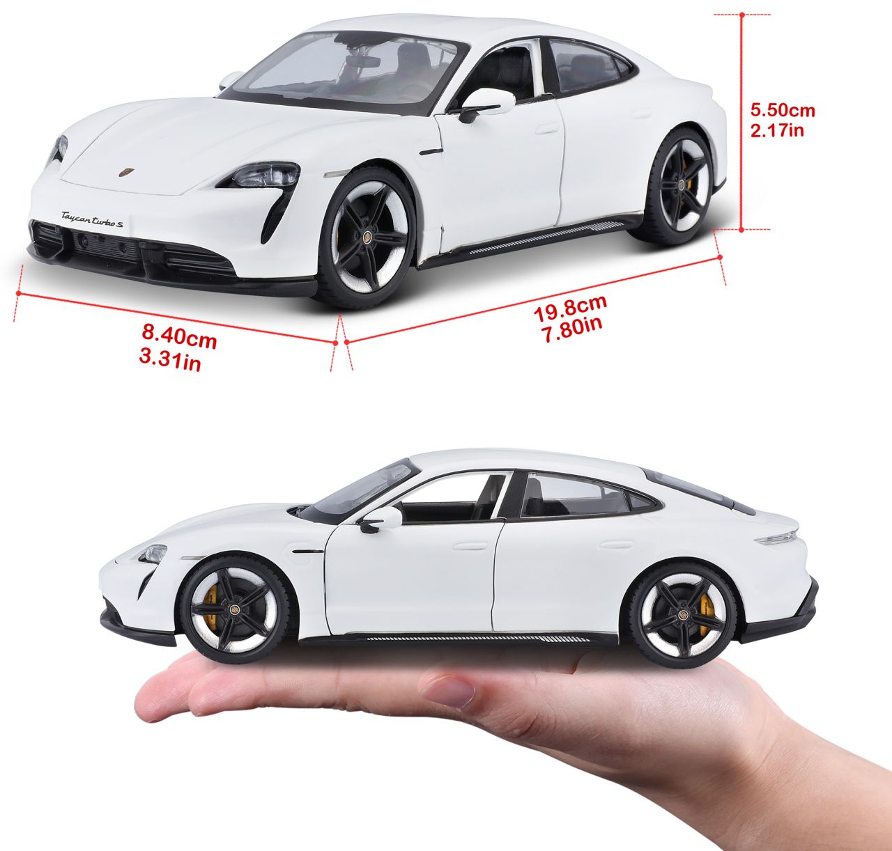 Porsche Taycan Turbo S 1/24 weiss - RCXX - RC Racing Shop | RC Models | Tuning & Spare Parts for Professionals