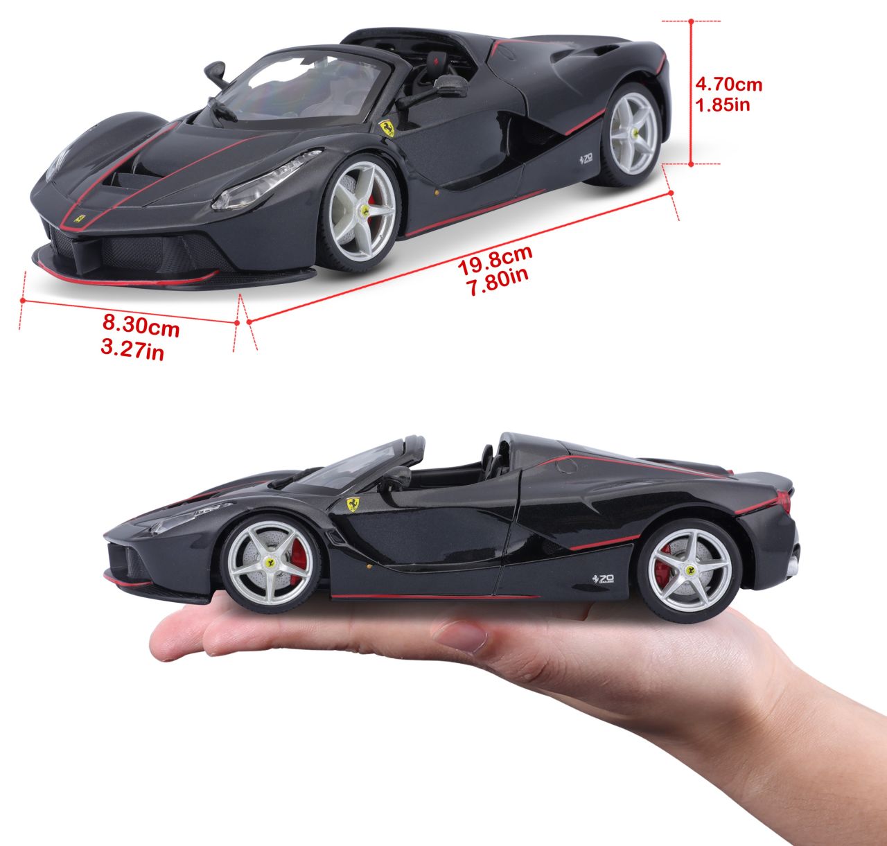 Ferrari R&P Aperta 1/24 schwarz - RCXX - RC Racing Shop | RC Models | Tuning & Spare Parts for Professionals