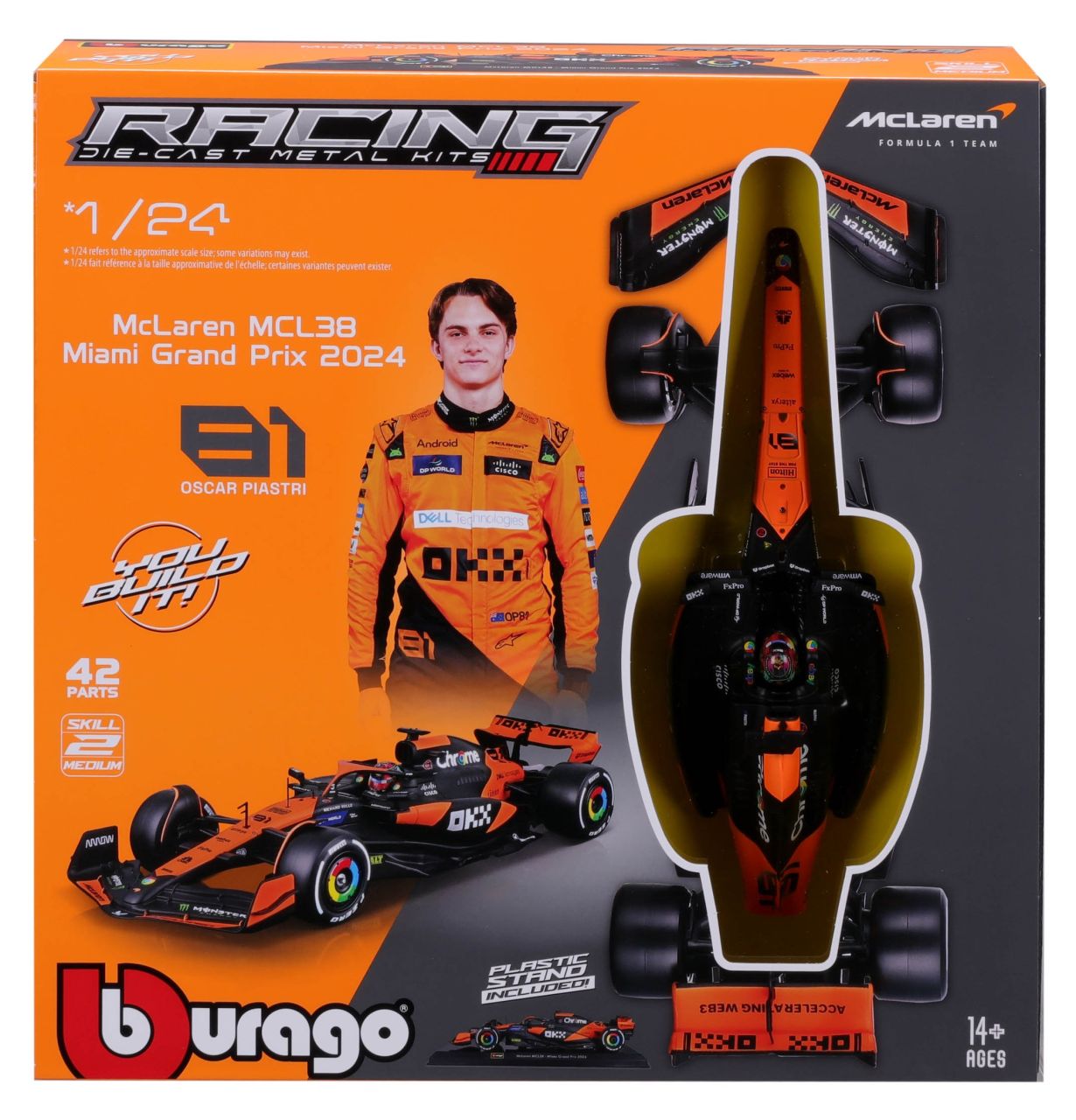 McLaren F1 MCL38 1/24 Kit Piastri 2024 - RCXX - RC Racing Shop | RC Models | Tuning & Spare Parts for Professionals