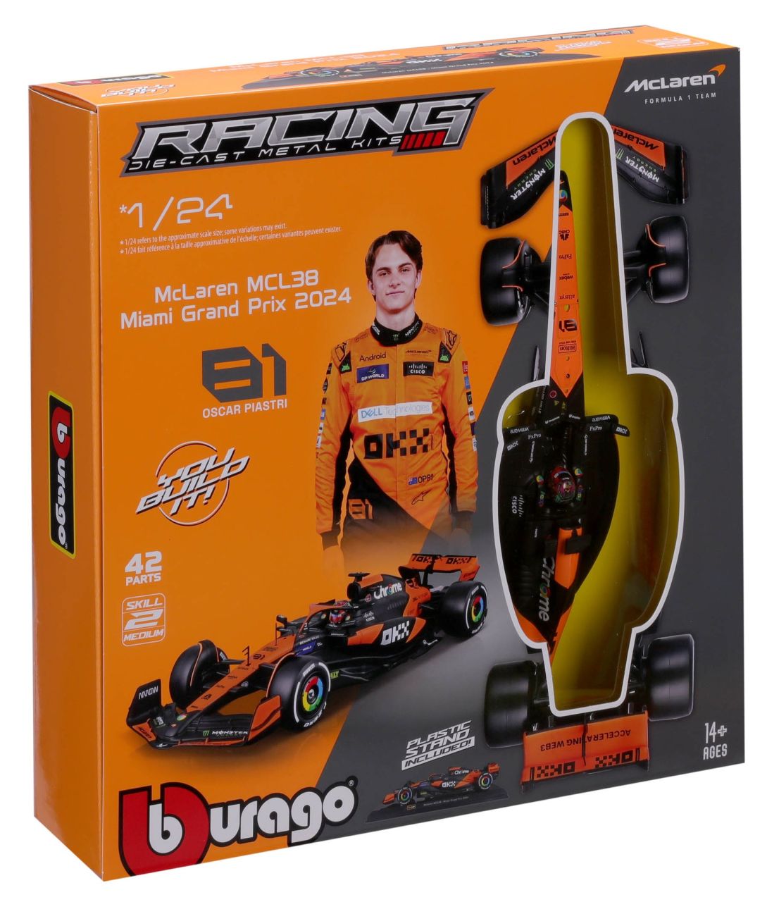 McLaren F1 MCL38 1/24 Kit Piastri 2024 - RCXX - RC Racing Shop | RC Models | Tuning & Spare Parts for Professionals