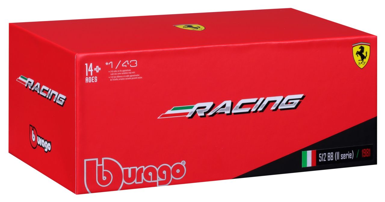 Ferrari Racing 512 BB II Serie 1981 1/43 rot - RCXX - RC Racing Shop | RC Models | Tuning & Spare Parts for Professionals