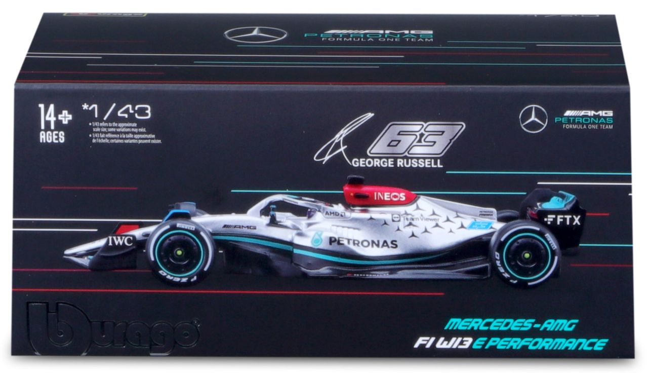 Mercedes-AMG F1 W13 1/43 Russell 2022 - RCXX - RC Racing Shop | RC Models | Tuning & Spare Parts for Professionals