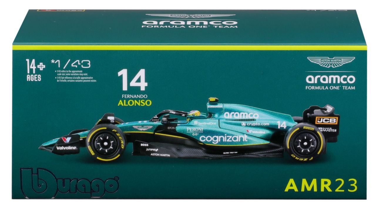 Aston Martin F1 AMR23 1/43 Alonso 2023 - RCXX - RC Racing Shop | RC Models | Tuning & Spare Parts for Professionals