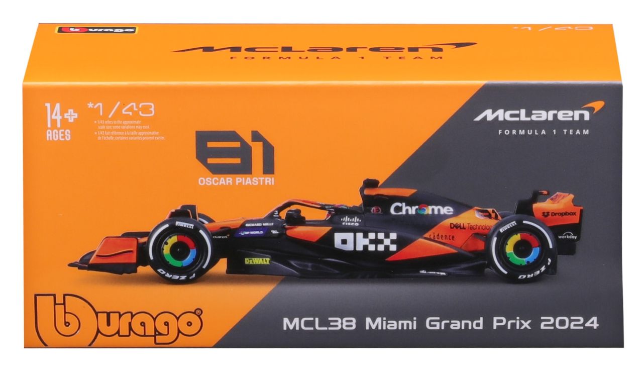 McLaren F1 MCL38 1/43 Piastri 2024 - RCXX - RC Racing Shop | RC Models | Tuning & Spare Parts for Professionals