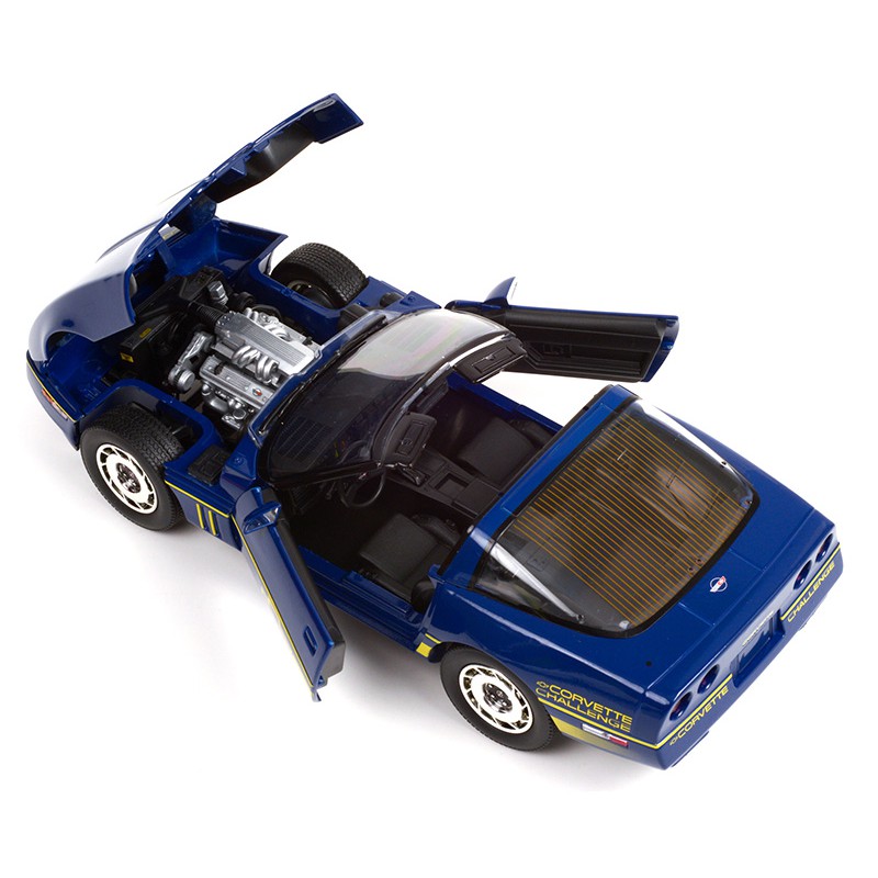 Chevrolet Corvette C4 de 1988 – Bleu / Jaune 1/18 - 13597