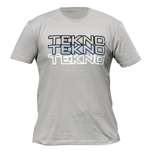 Tekno Tekno RC T-Shirt (Stacked Logo, Next Level, Light Gray, KL) - TKRTS08KL