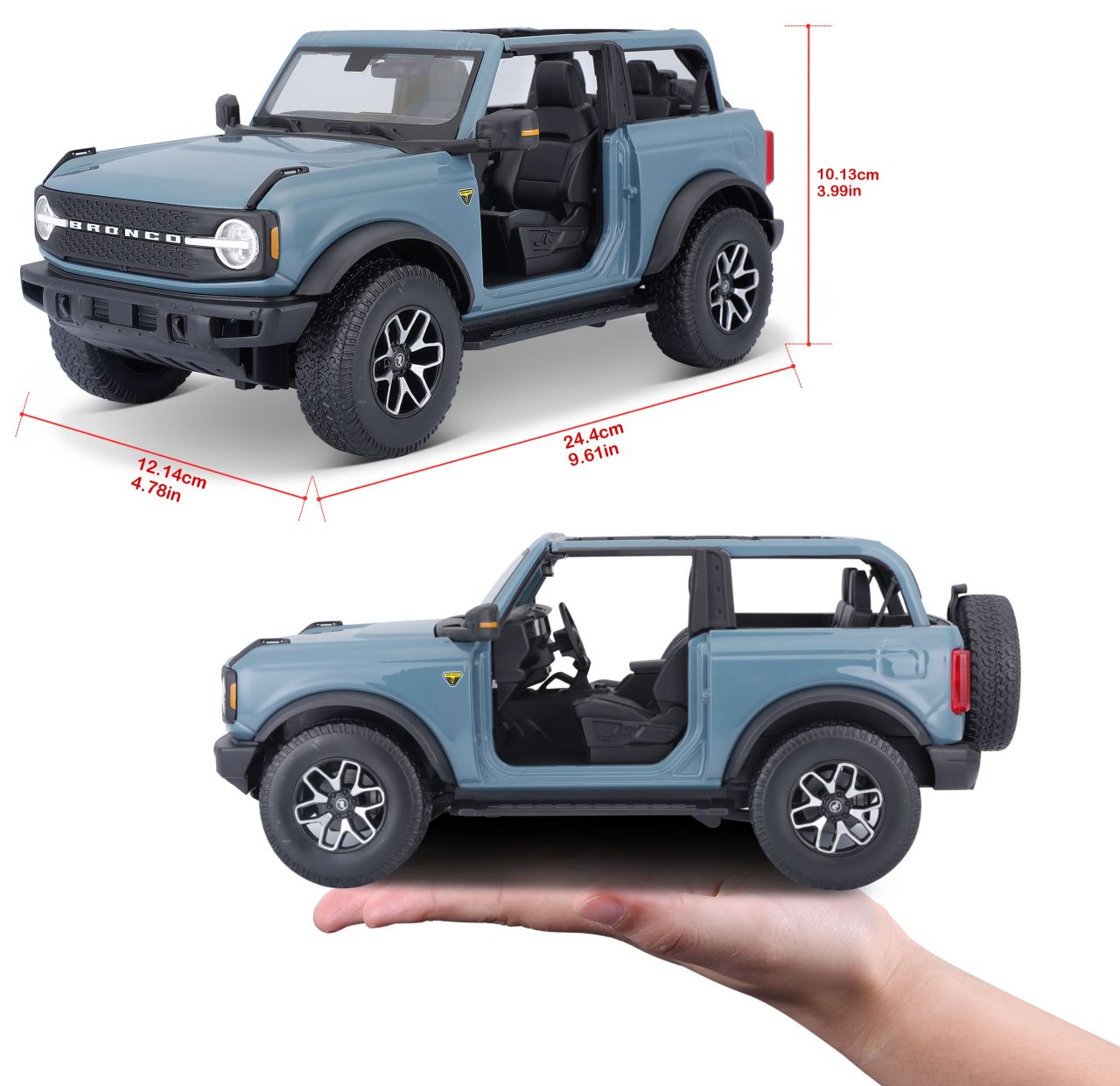 Ford Bronco Badlands 2021 1/18 blau - RCXX - RC Racing Shop | RC Models | Tuning & Spare Parts for Professionals