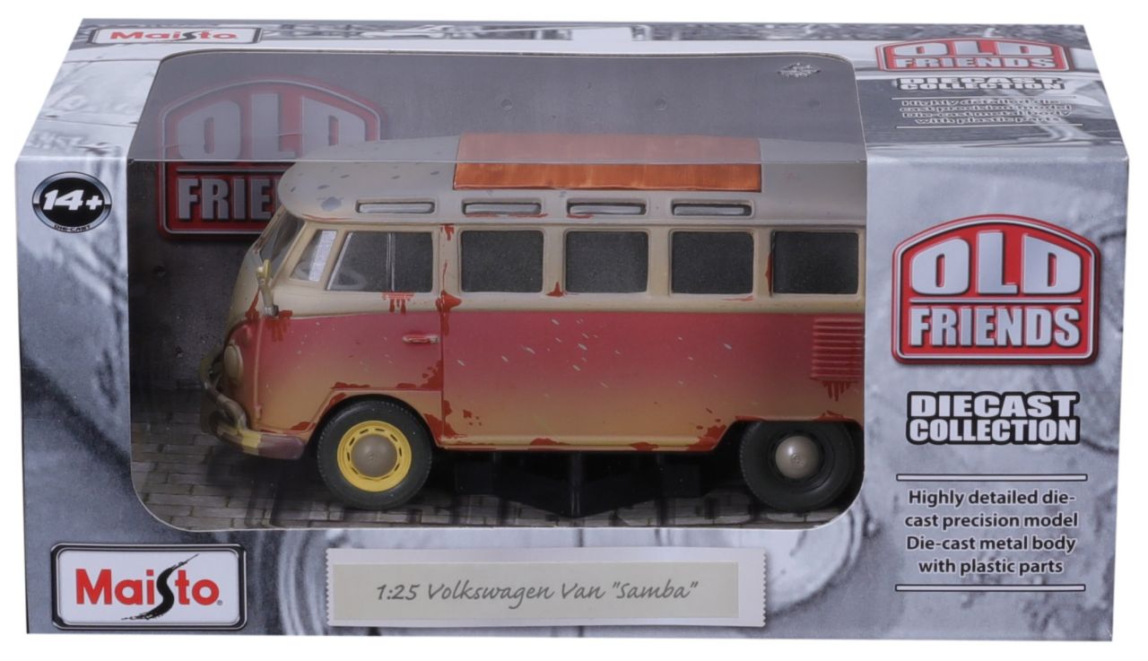VW Van "Samba" Old Friends 1/24 rot - RCXX - RC Racing Shop | RC Models | Tuning & Spare Parts for Professionals