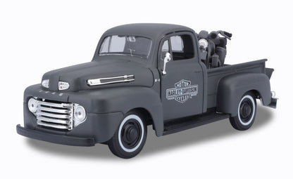 Ford F-1 Pick-Up 1948 Harley Davidson 1/24 grau - RCXX - RC Racing Shop | RC Models | Tuning & Spare Parts for Professionals