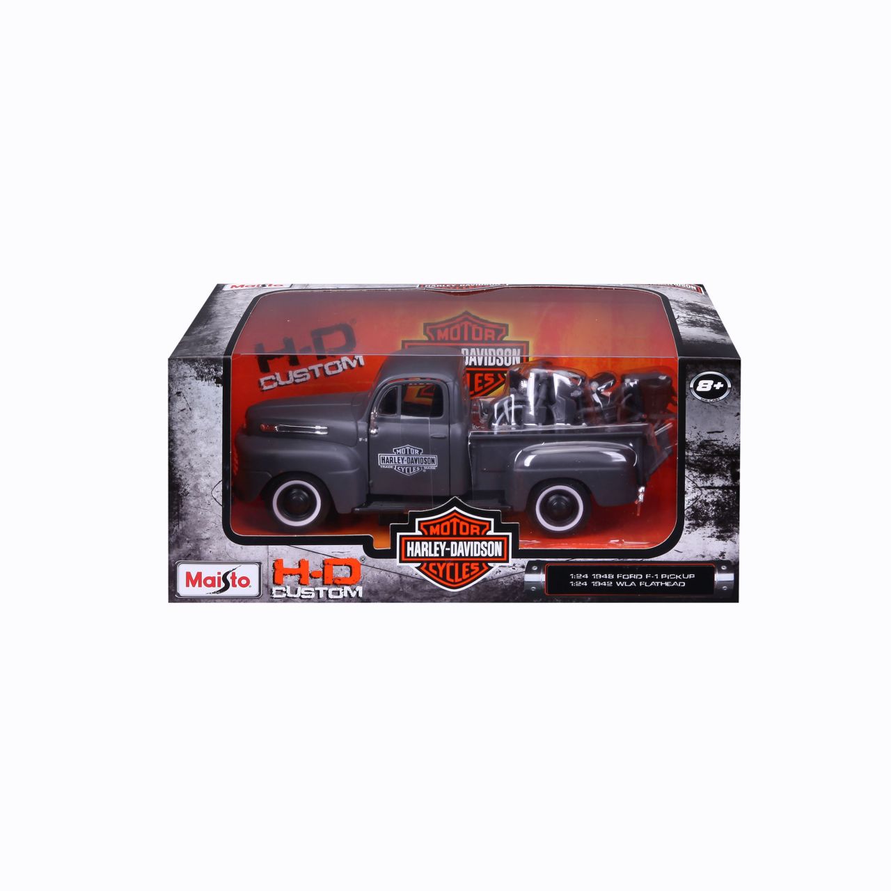 Ford F-1 Pick-Up 1948 Harley Davidson 1/24 grau - RCXX - RC Racing Shop | RC Models | Tuning & Spare Parts for Professionals