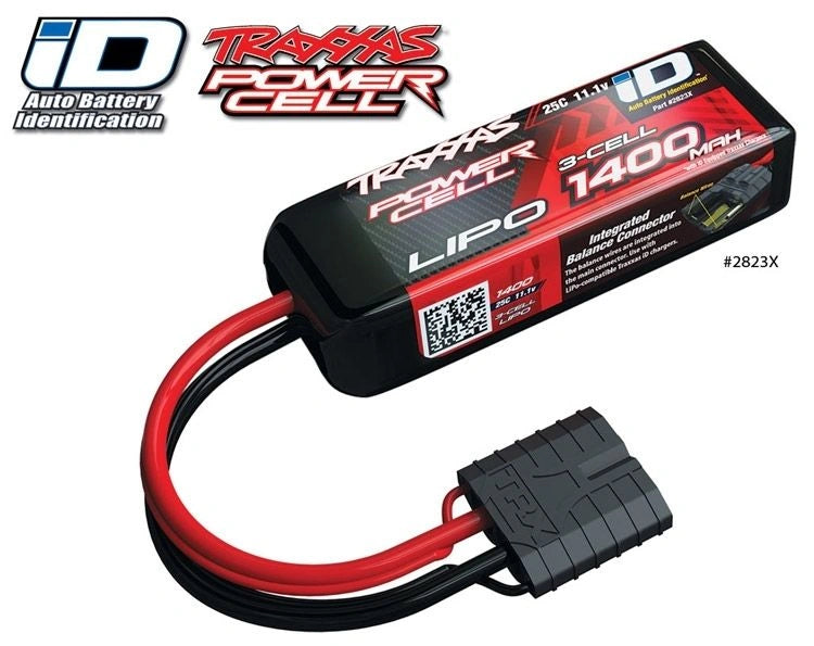 Traxxas LiPo Akku 3S 11,1V 1400mAh – 25C mit Traxxas iD™-Anschluss - 2823X - RCXX - RC Racing Shop | RC Models | Tuning & Spare Parts for Professionals
