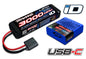 Traxxas USB-C Ladegerät und 2S 7.4V 3000mAh LiPo Akku Kombi - 2985-2S - RCXX - RC Racing Shop | RC Models | Tuning & Spare Parts for Professionals