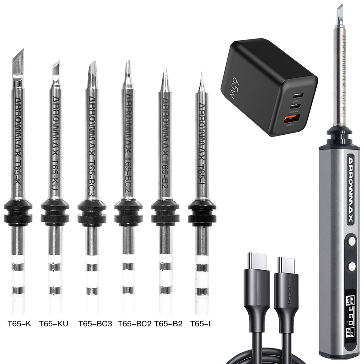 Arrowmax PIT Iron – L1 Soldering Iron Set (65W) - AM231001