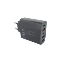 Axxelerate Multiple Charger 65W – 5-Port USB / USB-C Fast Charger