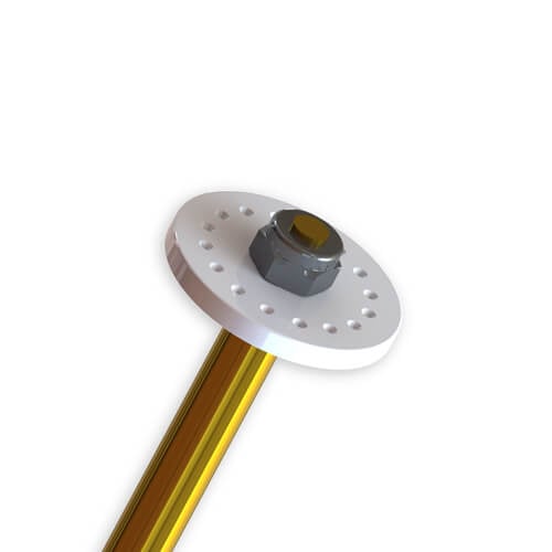 Tekno Shock Piston Blanks (CNC, flat/flat, 16 dimples) - TKR6163