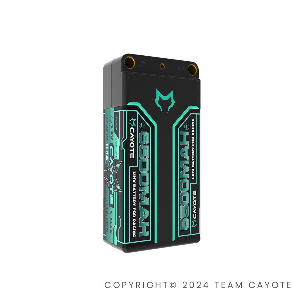 CAYOTE Racing 6500mAh 2S Shorty LiPo Akku 7,6V 145C 228g - 652S145 - RCXX - RC Racing Shop | RC Models | Tuning & Spare Parts for Professionals