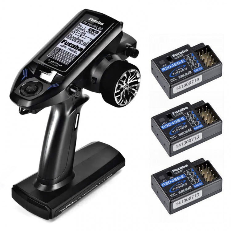 Futaba 4PM Plus T-FHSS Radio + 3x R304SBE Receiver - FUT05003210-3 - RCXX - RC Racing Shop | RC Models | Tuning & Spare Parts for Professionals