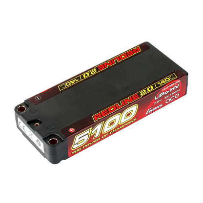 Batterie GensAce Redline 2.0 Mid Size 2S HV 7,6 V - 140 C - 5100 mAh 113 x 47 x 19 mm 191 g
