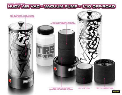Hudy AIR VAC Shock Absorbers / Vacum Pump for Offroad 1/10 & 1/8 - H104004 - RCXX - rc racing for professionals