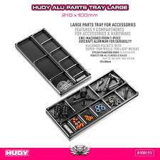 Hudy Aluminium Parts Tray Large 215x100mm - H108193 - RCXX - rc racing for professionals