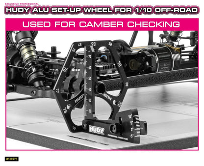 Hudy Setup Wheels for 1/10 Offroad (4) - H108970 - RCXX - rc racing for professionals