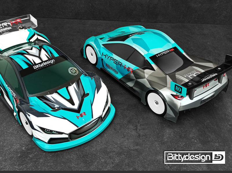 Bittydesign HYPER-HR 1/10 TC 190mm Clear Body Shell - BDTC-190HRHYP