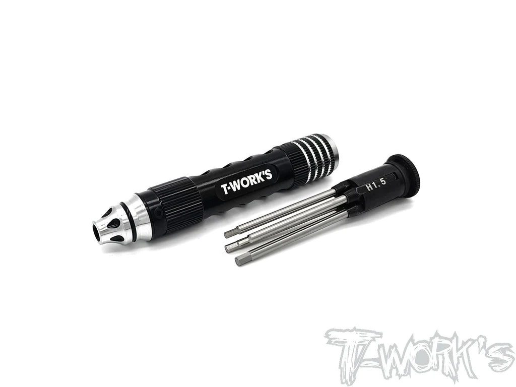 T-Works TT-086-S Multi-tool Hex Set - 1.5/2.0/2.5/3.0mm - RCXX - rc racing for professionals