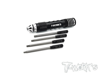 T-Works TT-086-S Multi-tool Hex Set - 1.5/2.0/2.5/3.0mm - RCXX - rc racing for professionals