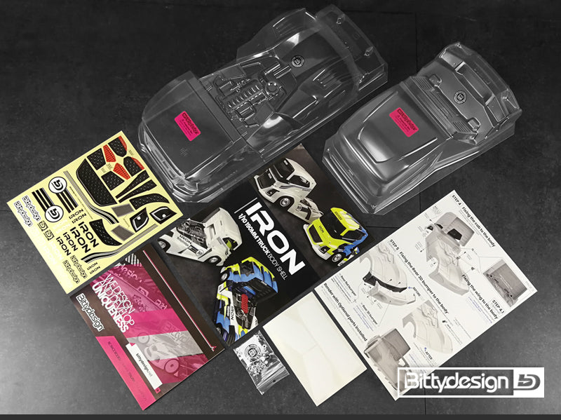 Bittydesign IRON 1/10 190mm Truck Clear Body Shell