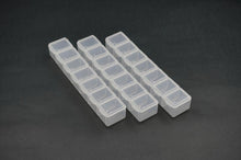 Koswork 7-Compartments Parts Box 165 × 33 × 23 mm (set of 3)