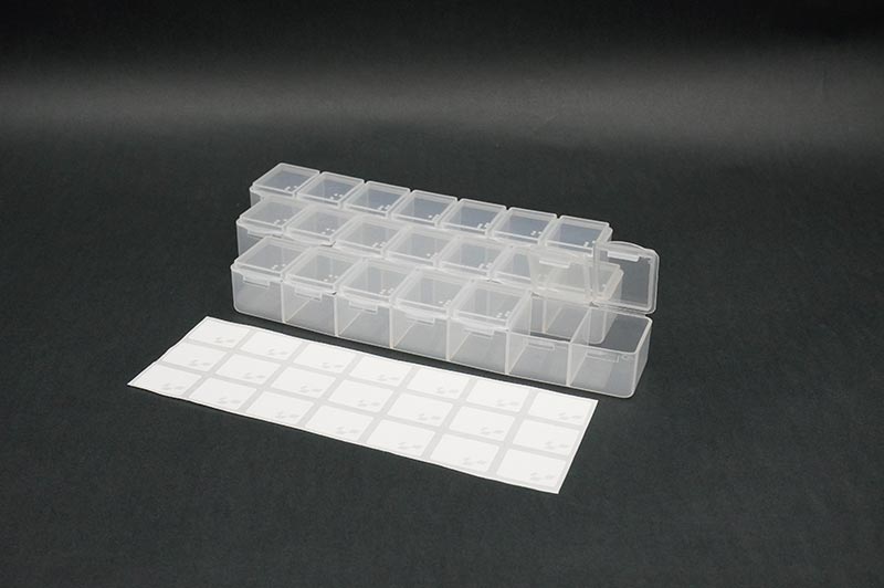 Koswork 7-Compartments Parts Box 165 × 33 × 23 mm (set of 3)
