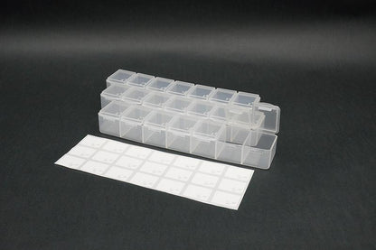 Koswork 7-Compartments Parts Box 165 × 33 × 23 mm (set of 3)
